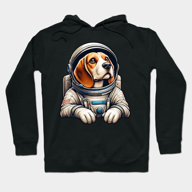 Beagle Astronaut: Proud Space Mission Hoodie by HBfunshirts